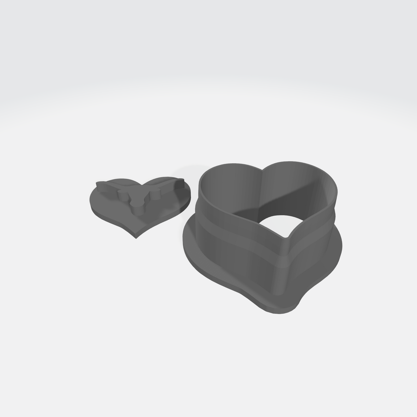Longhorn in a Heart Cookie Cutter & Stamp Set: Ideal for Cookies, Ceramics, Pottery, Polymer Clay, Fondant - Multi-Medium Craft & Baking Tool