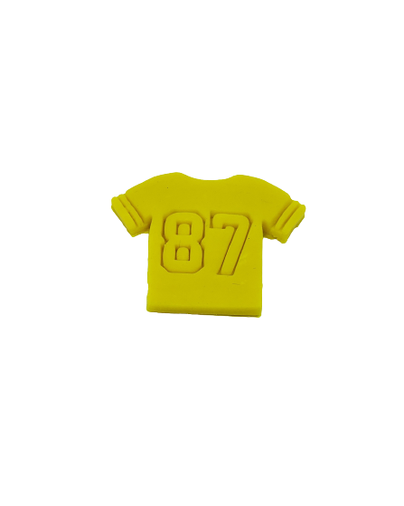 Football Jersey Cookie Cutter/Clay Cutter with Customizable Player Number Option | Style A
