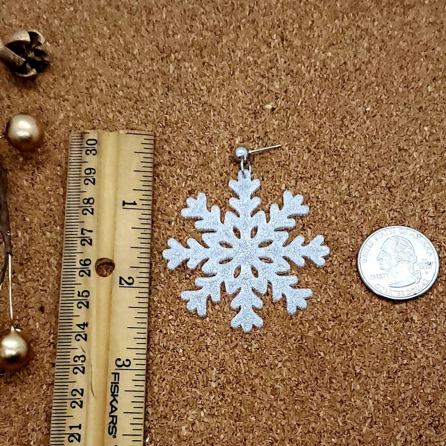 Frozen Elegance Snowflake Earrings