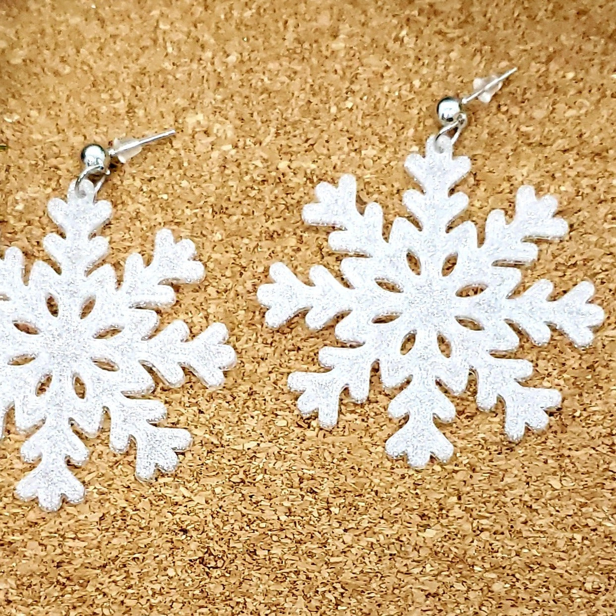Frozen Elegance Snowflake Earrings