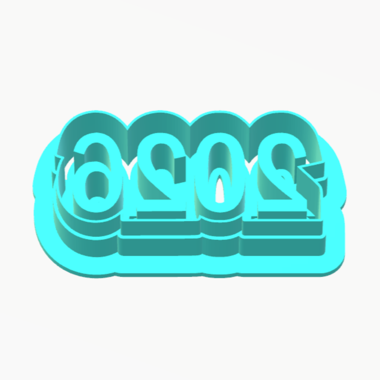 Custom 4-Digit Year Cookie Cutter – Perfect for Any Celebration | Cookie Cutter - Ideal for Cookies, Ceramics, Pottery, Polymer Clay, Fondant & More
