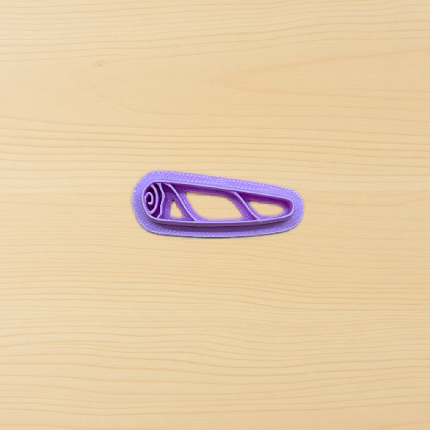 purple plastic rolled joint cigarette shaped cookie and clay cutter