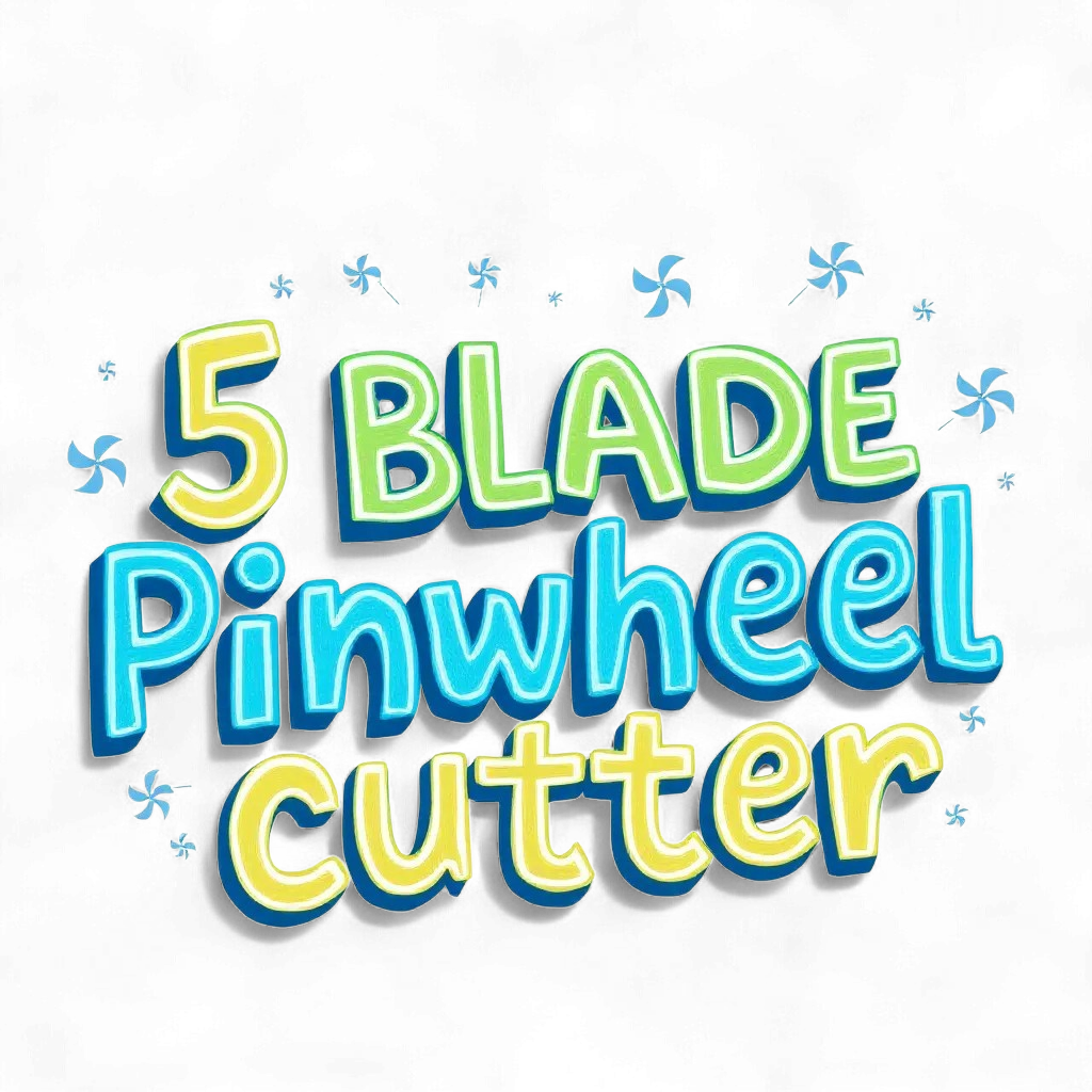5 Blade Pinwheel Cutter for Cookies, Ceramics, Pottery, Polymer Clay, Fondant - Multi-Medium Craft & Baking Tool