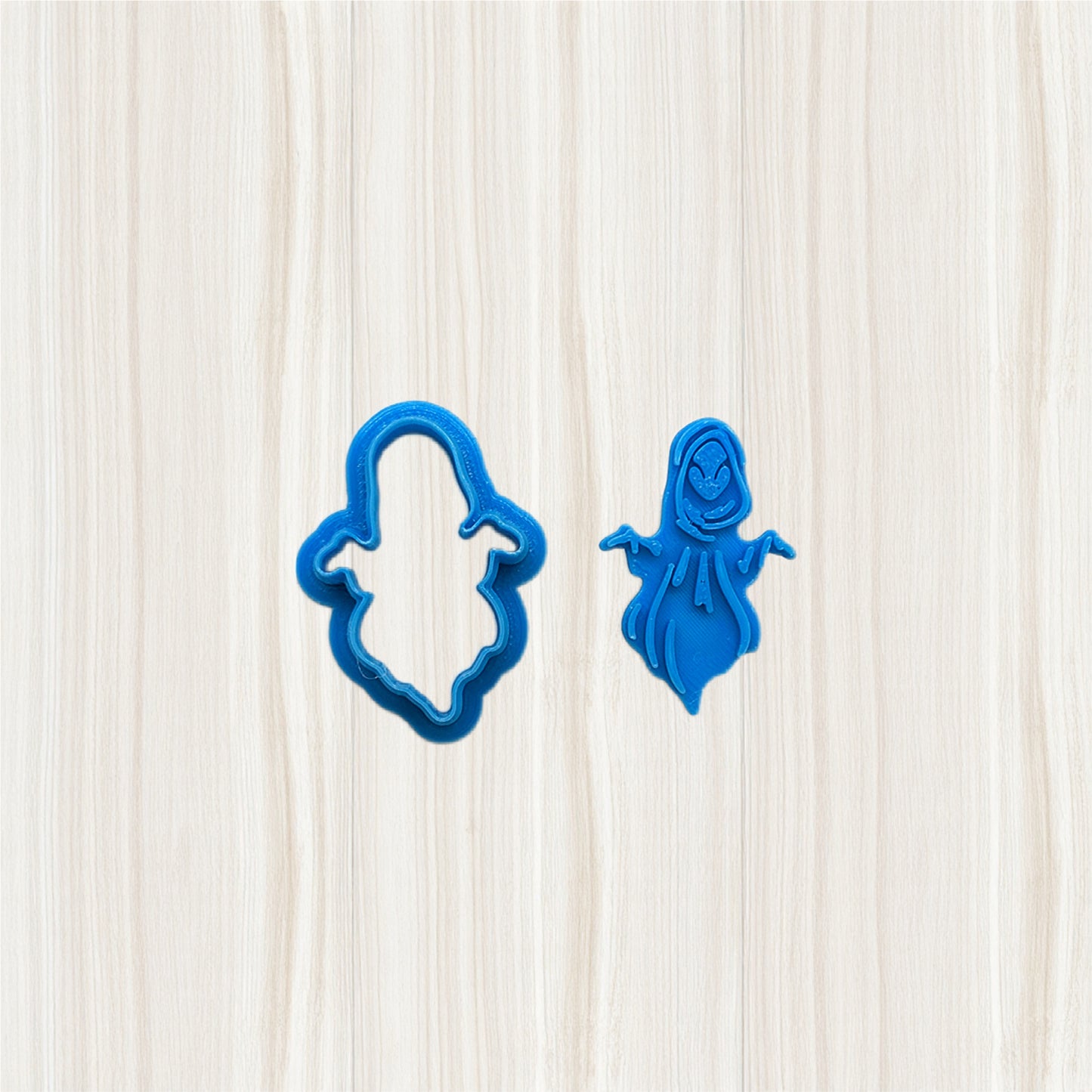 Astral Reaper Ghost Cookie Cutter and Stamp Set for Cookies, Ceramics, Pottery, Polymer Clay, Fondant & More