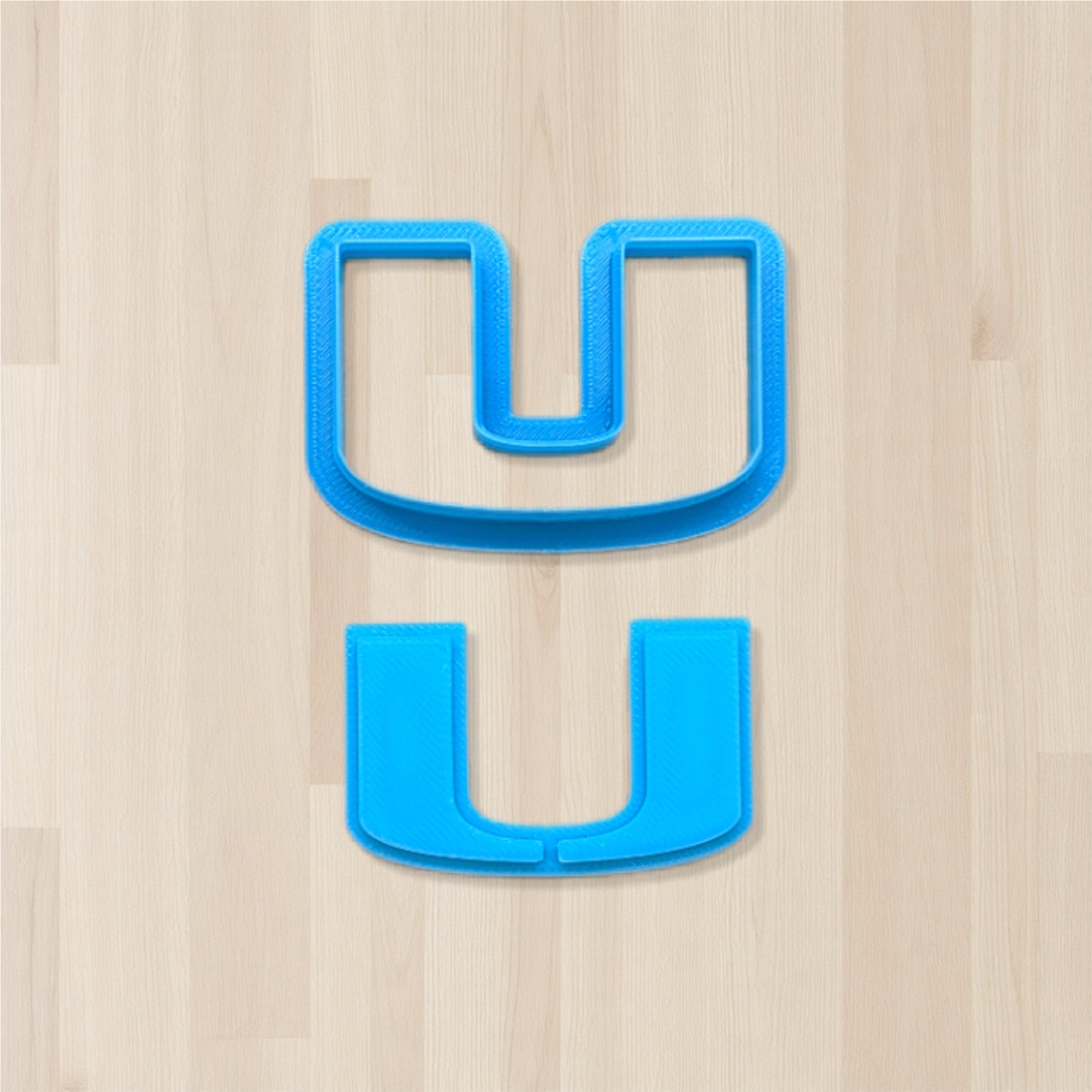 University of Miami U Cookie Cutter & Stamp Set: Ideal for Cookies, Ceramics, Pottery, Polymer Clay, and Fondant