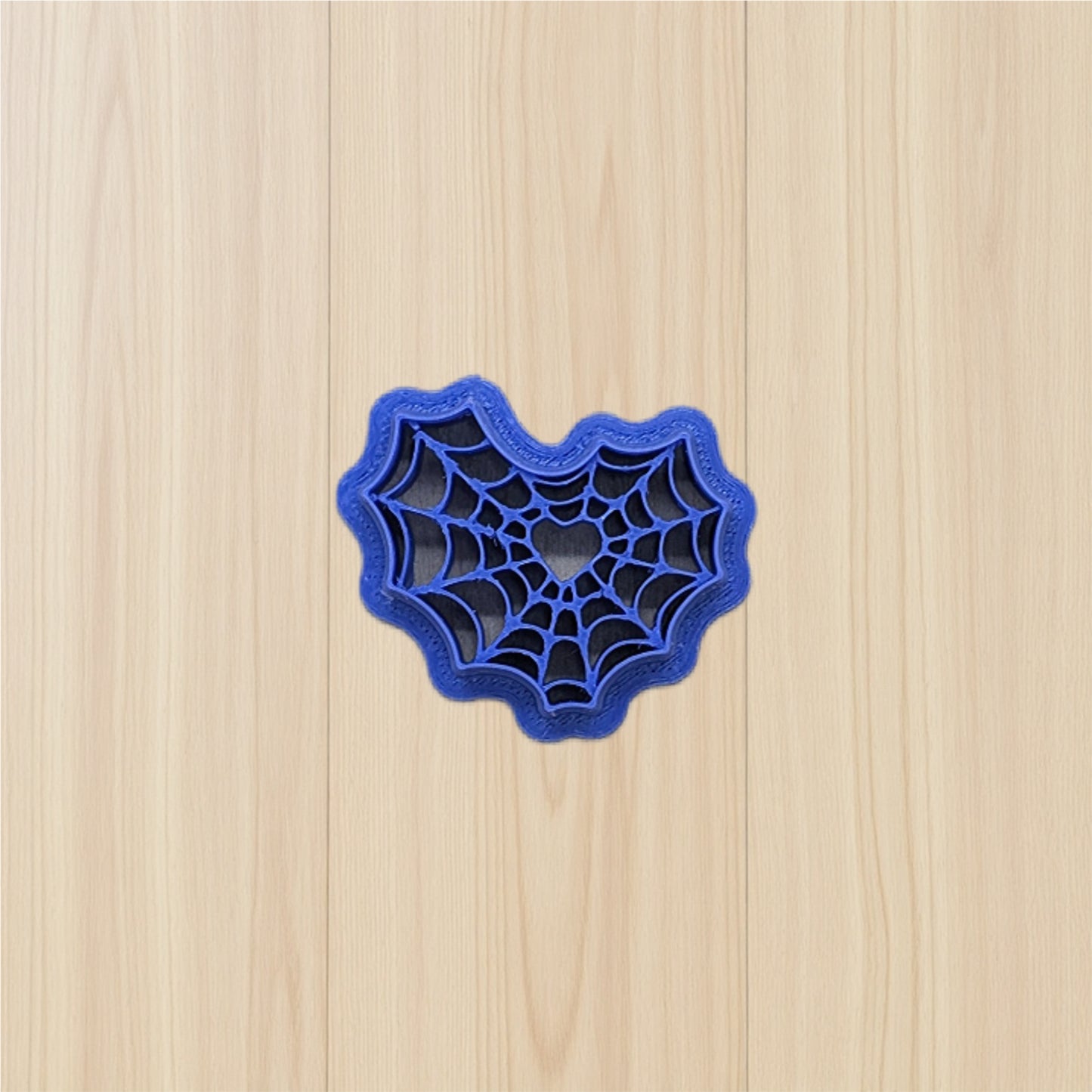 Heart Shaped Spiderweb Cookie Cutter with 2 Style Options: for Ceramics, Pottery, Polymer Clay, Fondant - Multi-Medium Craft & Baking Tool