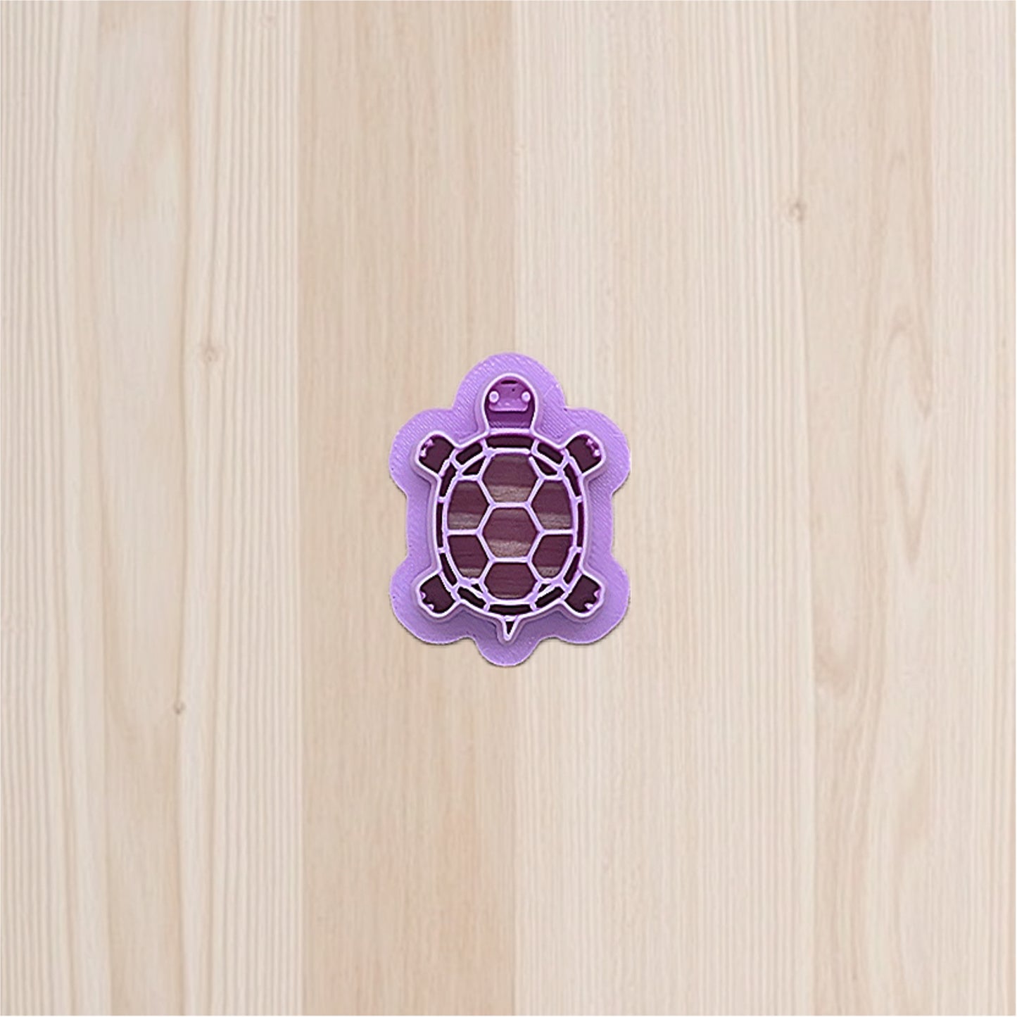 Cute Toon Style Box Turtle Back-View Cookie Cutter: Ideal for Cookies, Ceramics, Pottery, Polymer Clay, Fondant - Multi-Medium Craft & Baking Tool