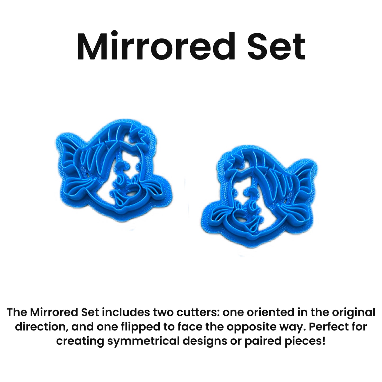 Flounder the Fish (Inspired by The Little Mermaid) Cookie Cutter: Ideal for Cookies, Ceramics, Pottery, Polymer Clay, and Fondant
