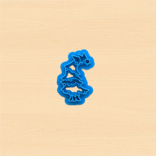 Whoville Inspired Leaning Christmas Tree Cookie Cutter: Ideal for Cookies, Ceramics, Pottery, Polymer Clay, and Fondant
