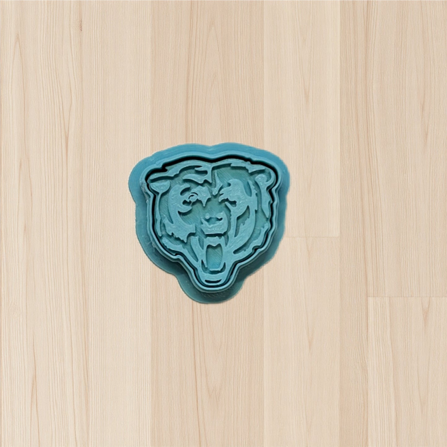 Chicago Bears Cookie Cutter & Stamp Set for Cookies, Ceramics, Pottery, Polymer Clay, Fondant - Multi-Medium Craft & Baking Tool