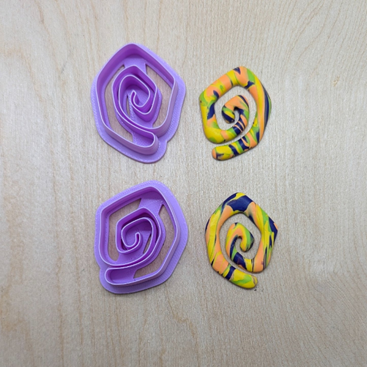Terra Swirl Cutter for Ceramics, Pottery, Polymer Clay & Fondant