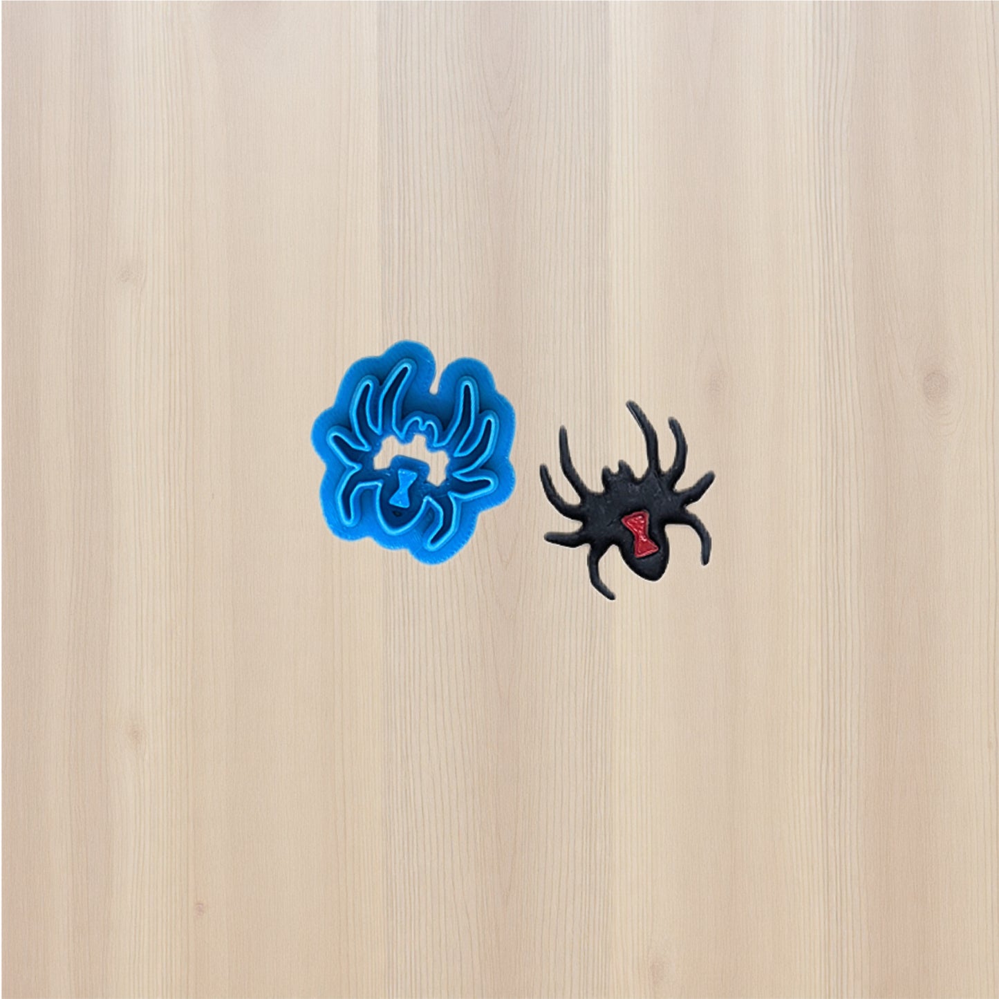 Black Widow Spider Cookie Cutter with 2 Style Options: Ideal for Cookies, Ceramics, Pottery, Polymer Clay, Fondant - Multi-Medium Craft & Baking Tool