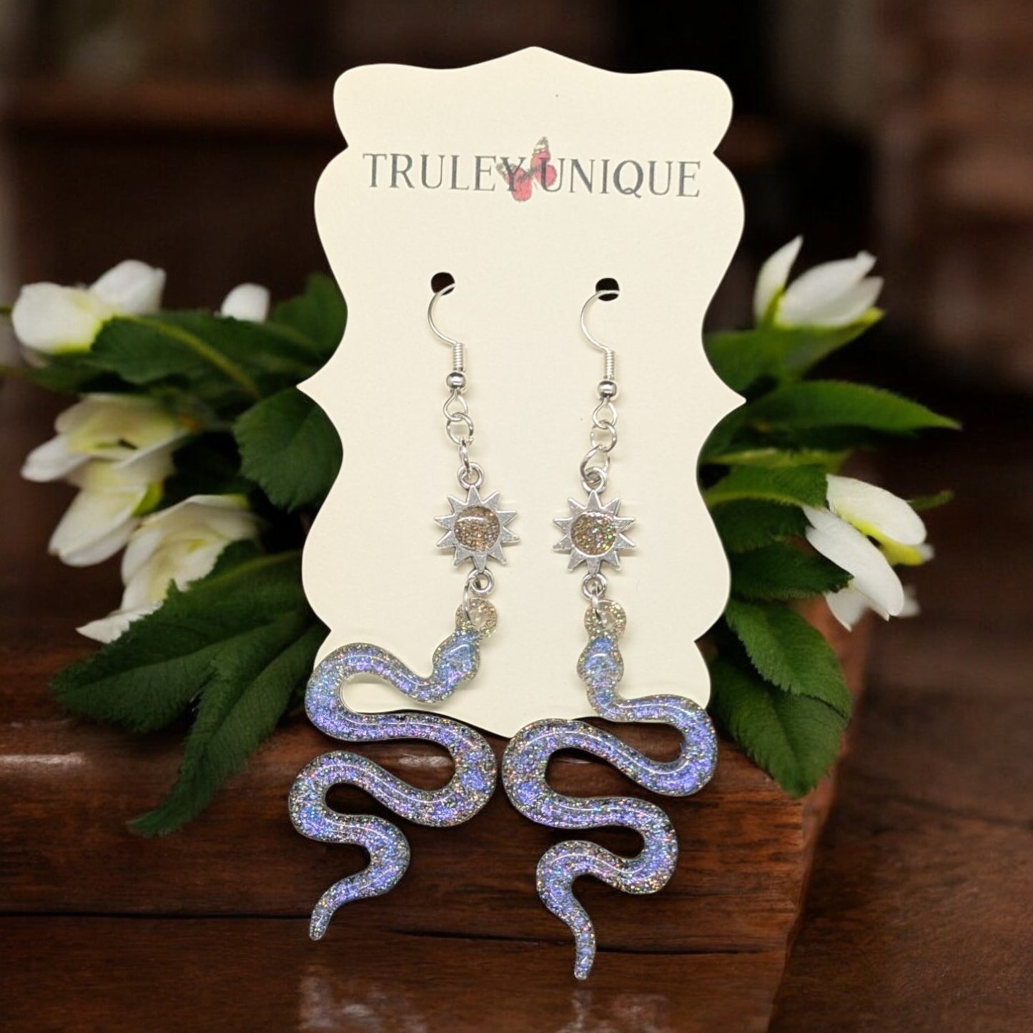 Sunlit Serpent Statement Earrings – Boho Luxe Design