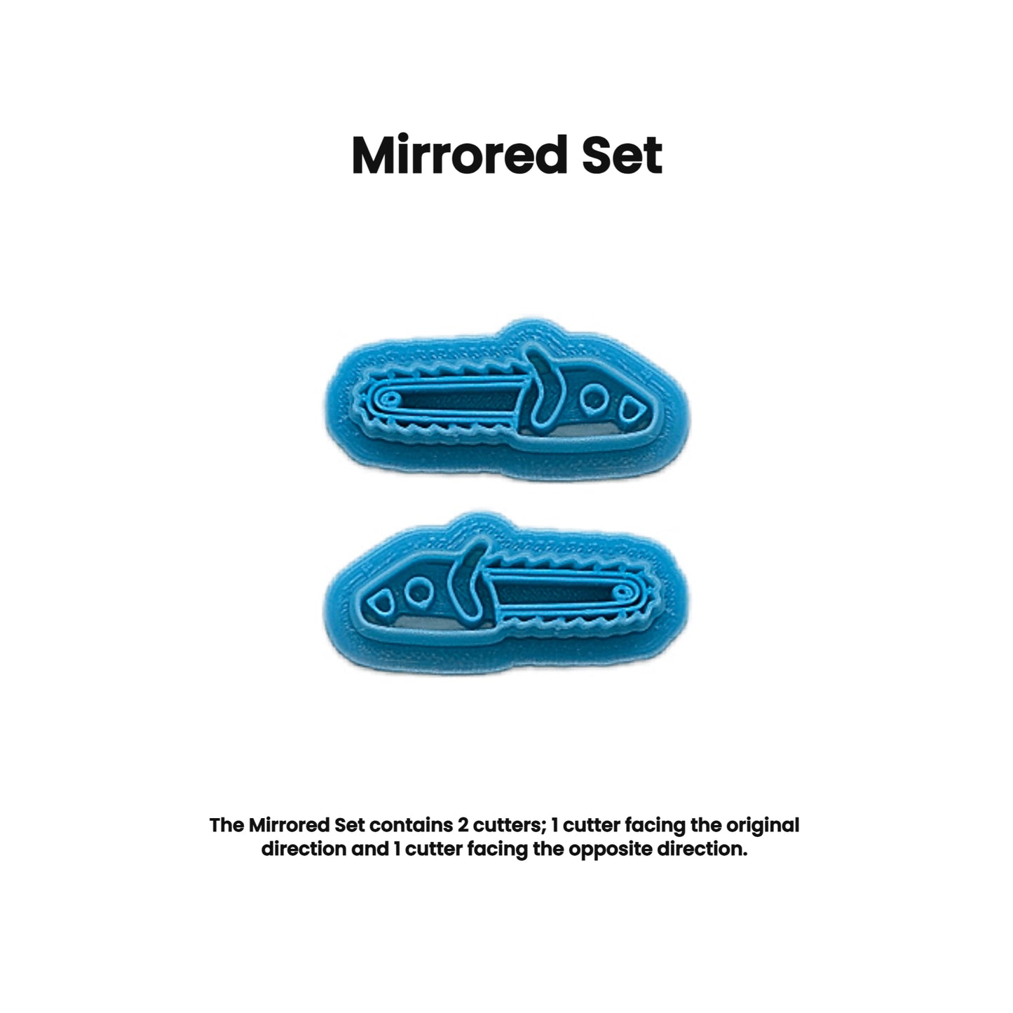 Chainsaw Cookie Cutter - Style B: Ideal for Cookies, Ceramics, Pottery, Polymer Clay, Fondant - Multi-Medium Craft & Baking Tool