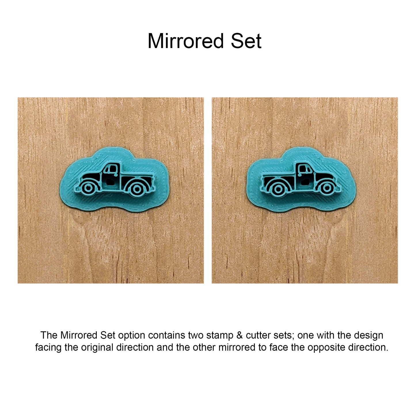 Classic Truck Cookie Cutter: Idea for Cookies, Ceramics, Pottery, Polymer Clay, Fondant
