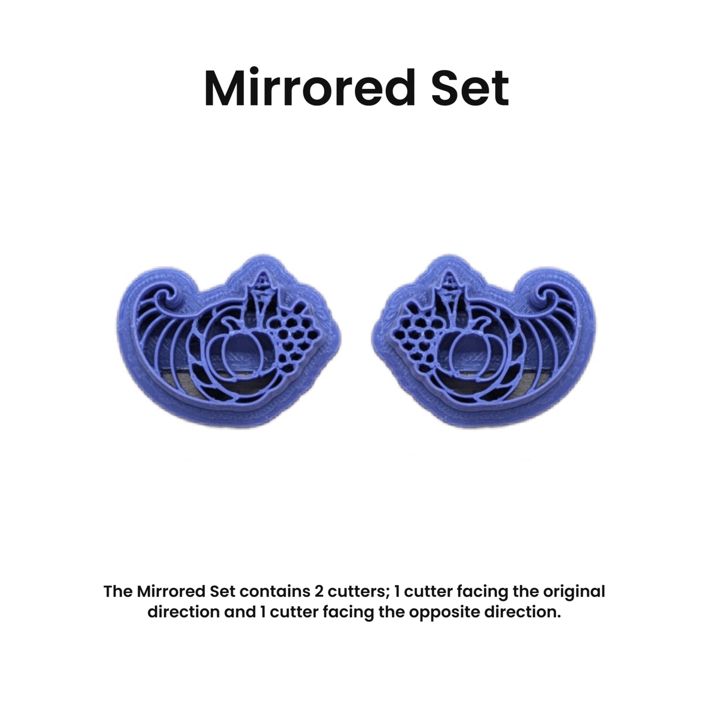 Cornucopia Cookie Cutter for Ceramics, Pottery, Polymer Clay, Fondant - Multi-Medium Craft & Baking Tool