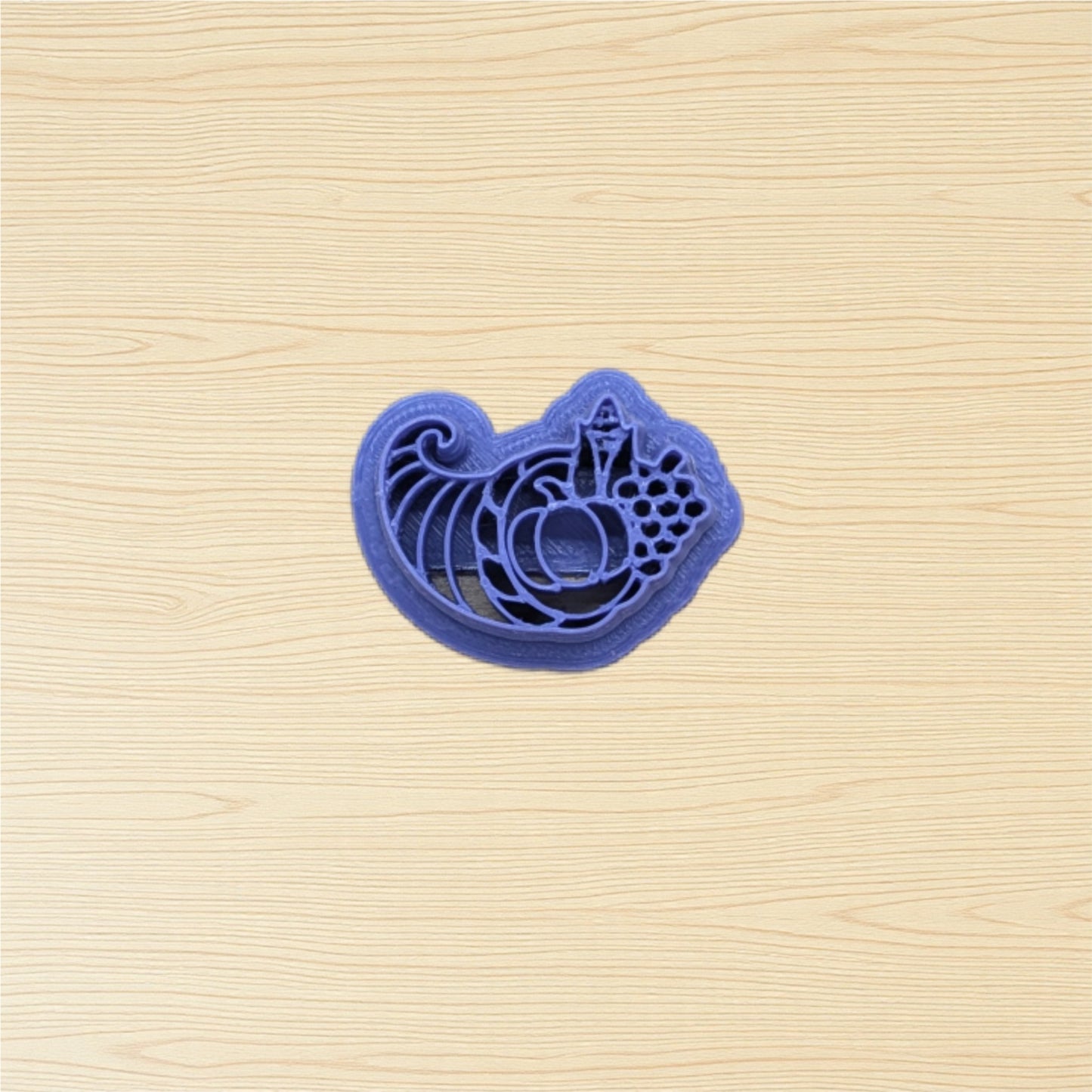 Cornucopia Cookie Cutter for Ceramics, Pottery, Polymer Clay, Fondant - Multi-Medium Craft & Baking Tool