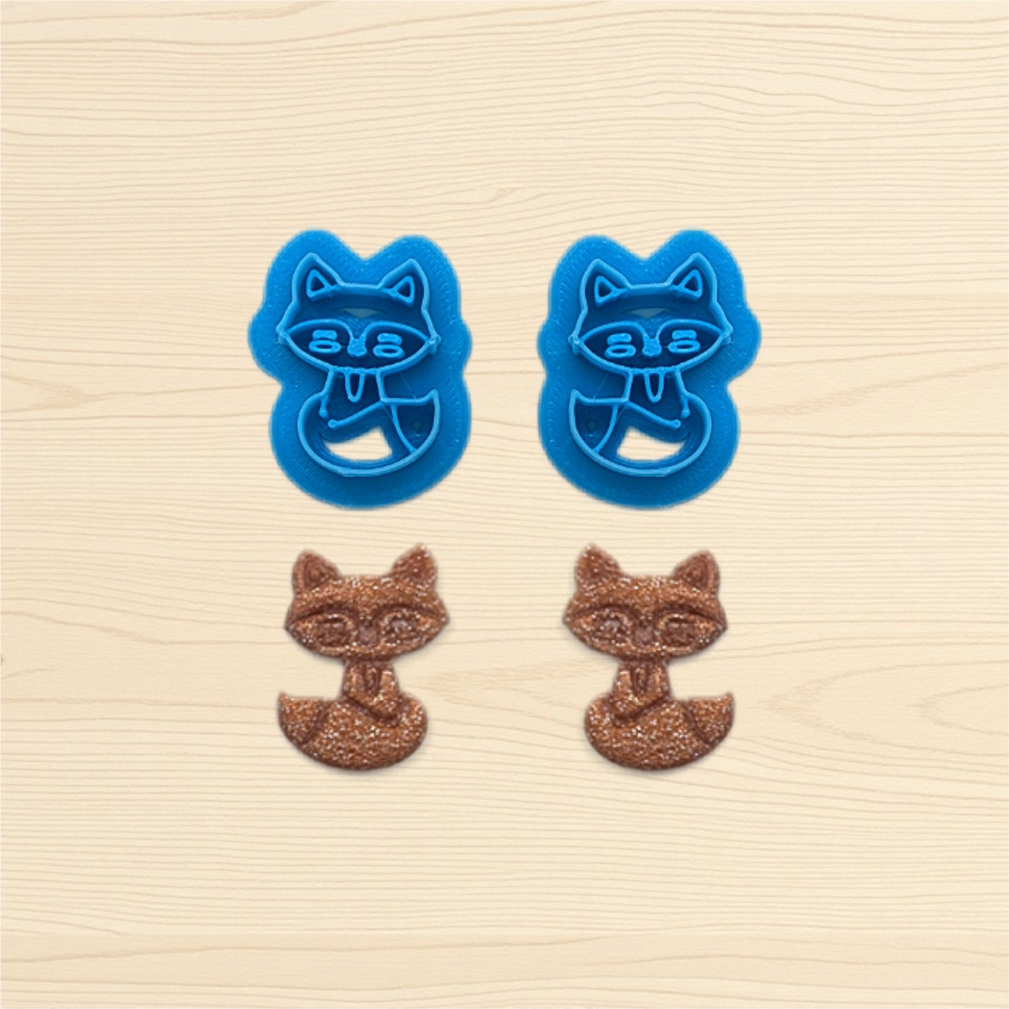 Cheeky Fox Cookie Cutter for Cookies, Ceramics, Pottery, Polymer Clay, Fondant - Multi-Medium Craft & Baking Tool