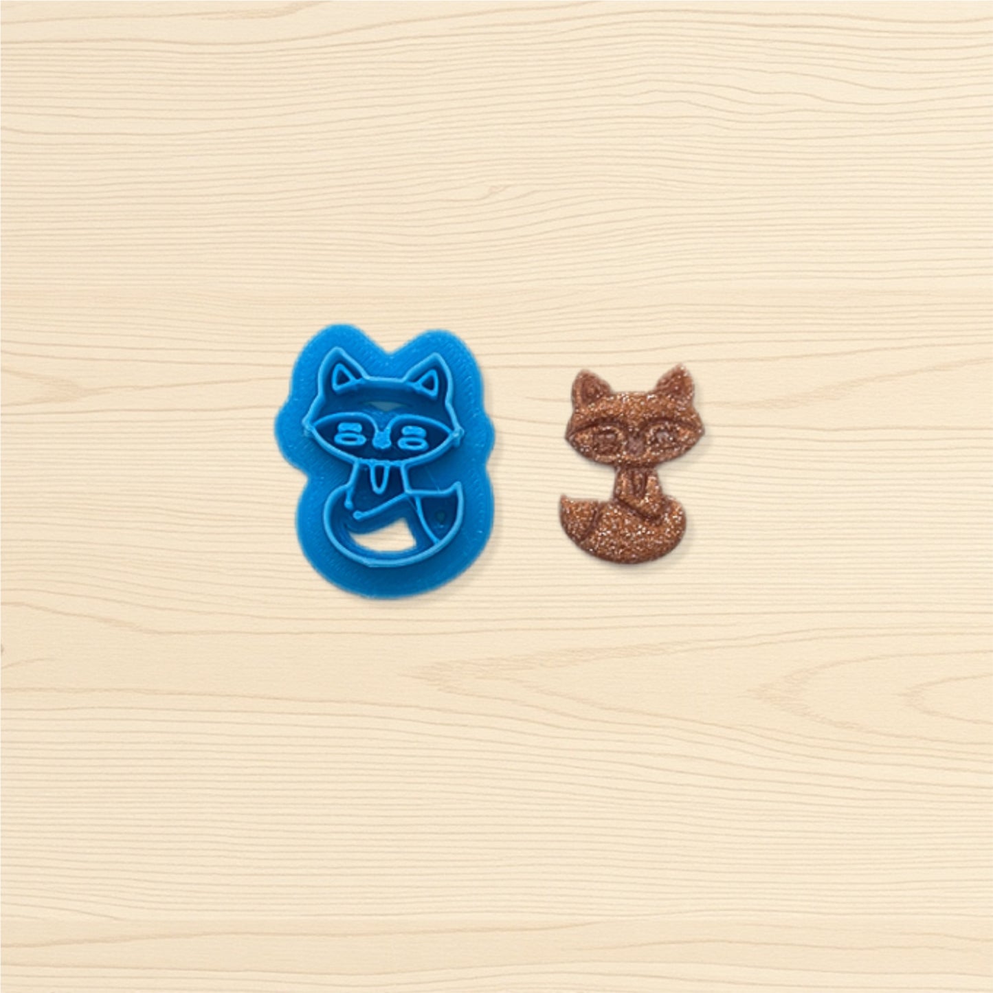 Cheeky Fox Cookie Cutter for Cookies, Ceramics, Pottery, Polymer Clay, Fondant - Multi-Medium Craft & Baking Tool