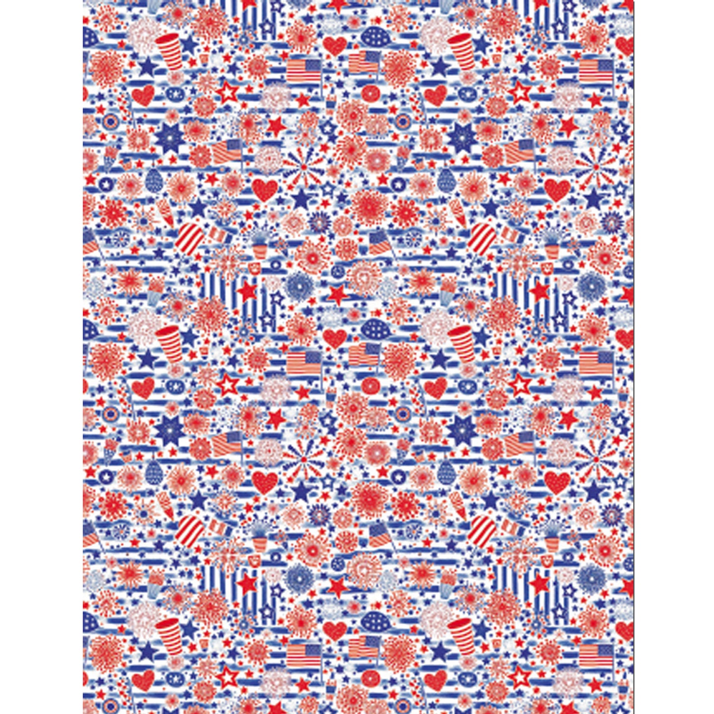 Patriotic Celebration Water-Soluble Transfer Sheet