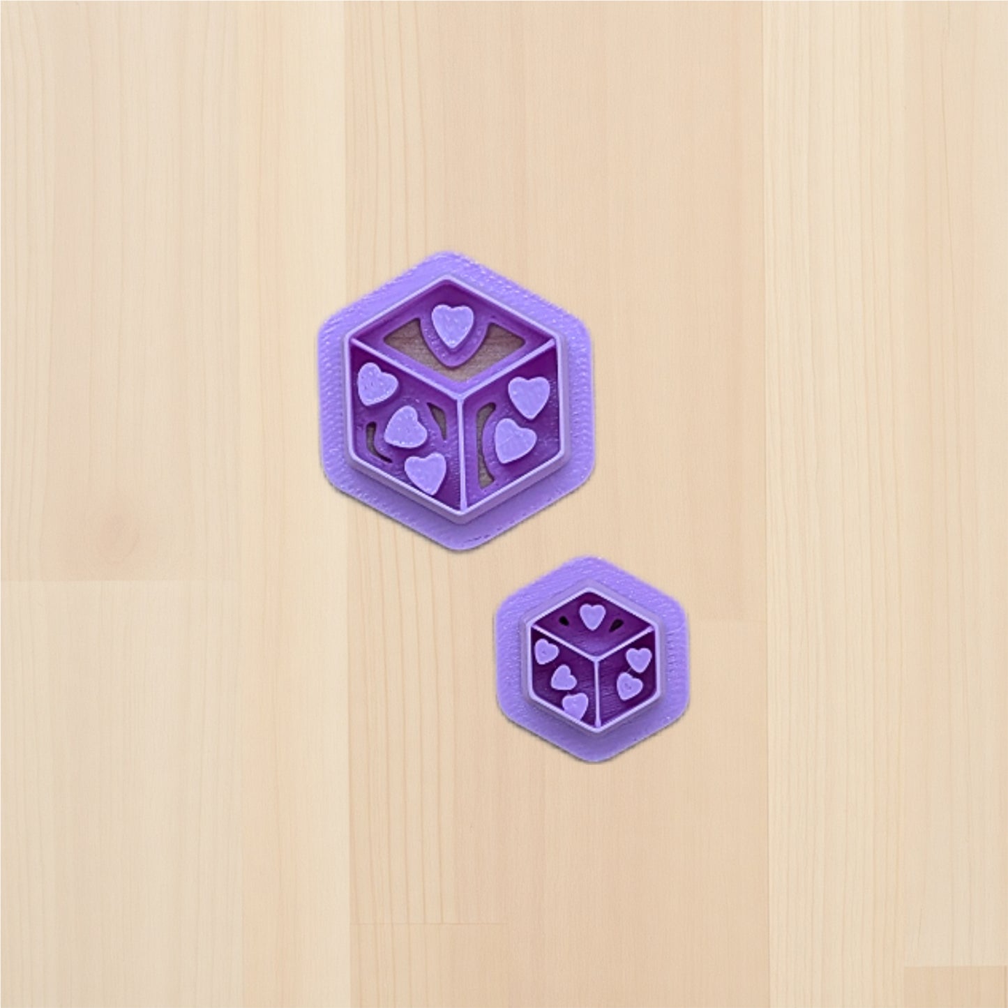 Single Dice of Love Cookie Cutter: Ideal for Cookies, Ceramics, Pottery, Polymer Clay, and Fondant