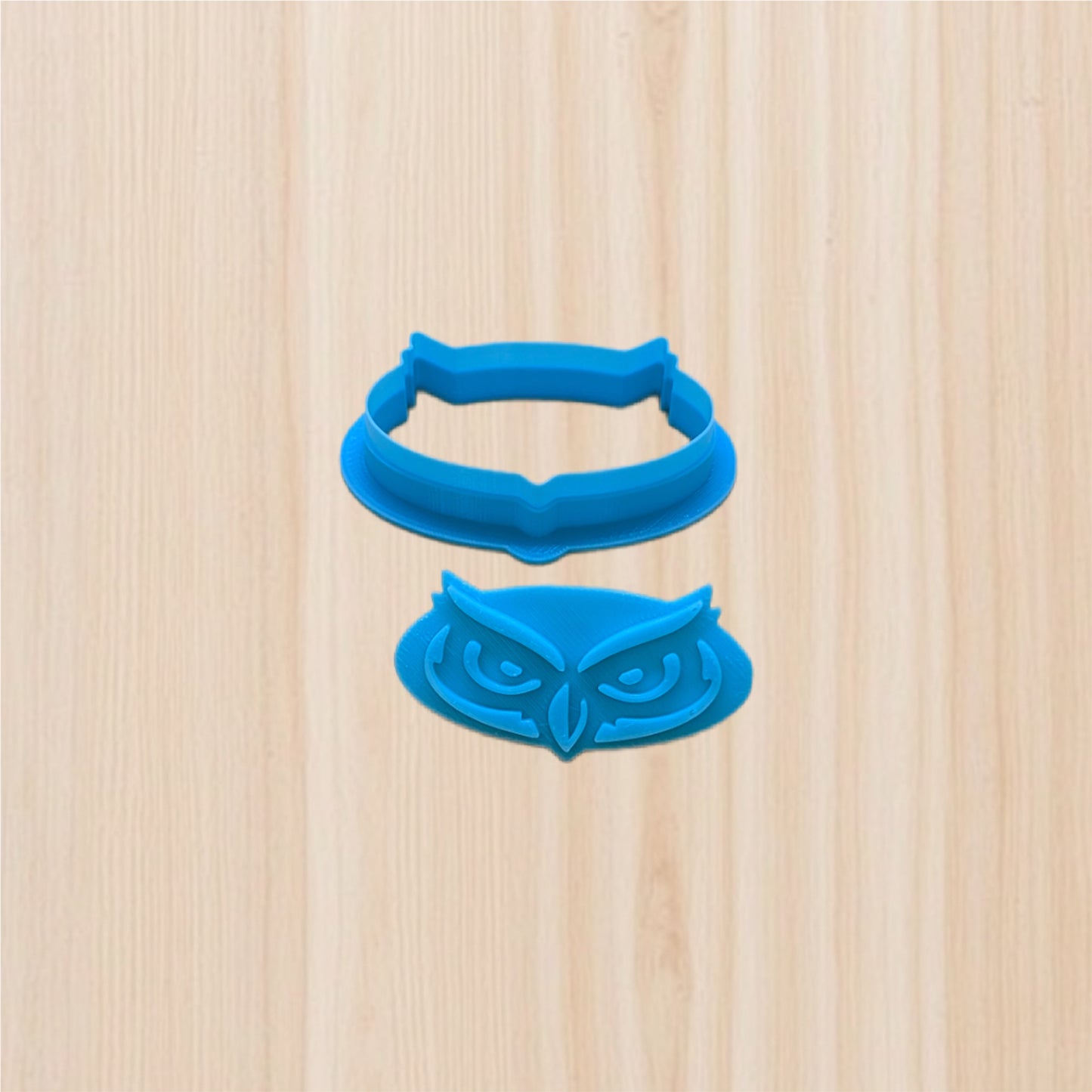 Florida Atlantic University Owl Cookie Cutter & Stamp Set: Ideal for Cookies, Ceramics, Pottery, Polymer Clay, and Fondant