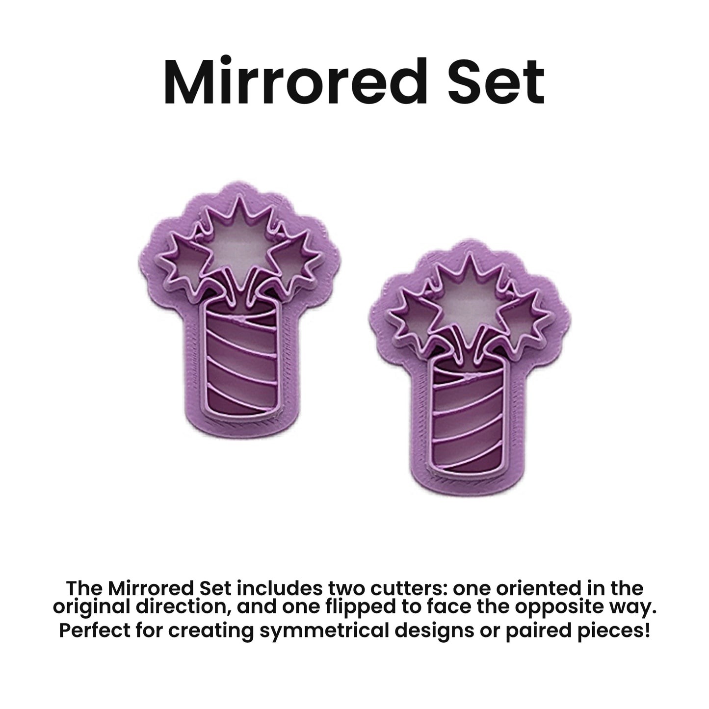 Burst & Boom Firework Cookie Cutter: Ideal for Cookies, Ceramics, Pottery, Polymer Clay, and Fondant