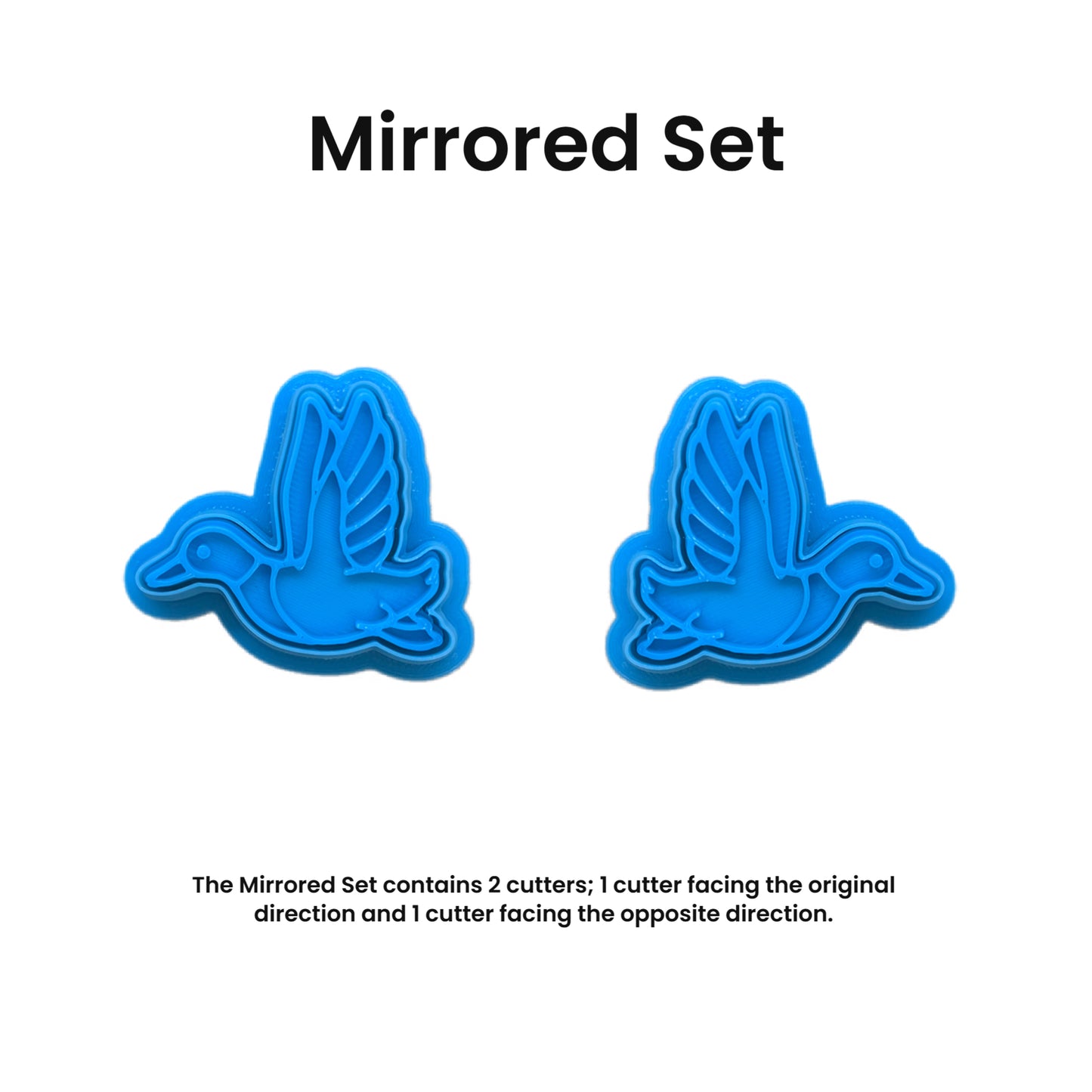 Flying Mallard Cookie Cutter & Stamp Set: Versatile Tool for Cookies, Ceramics, Pottery, Fondant, and More