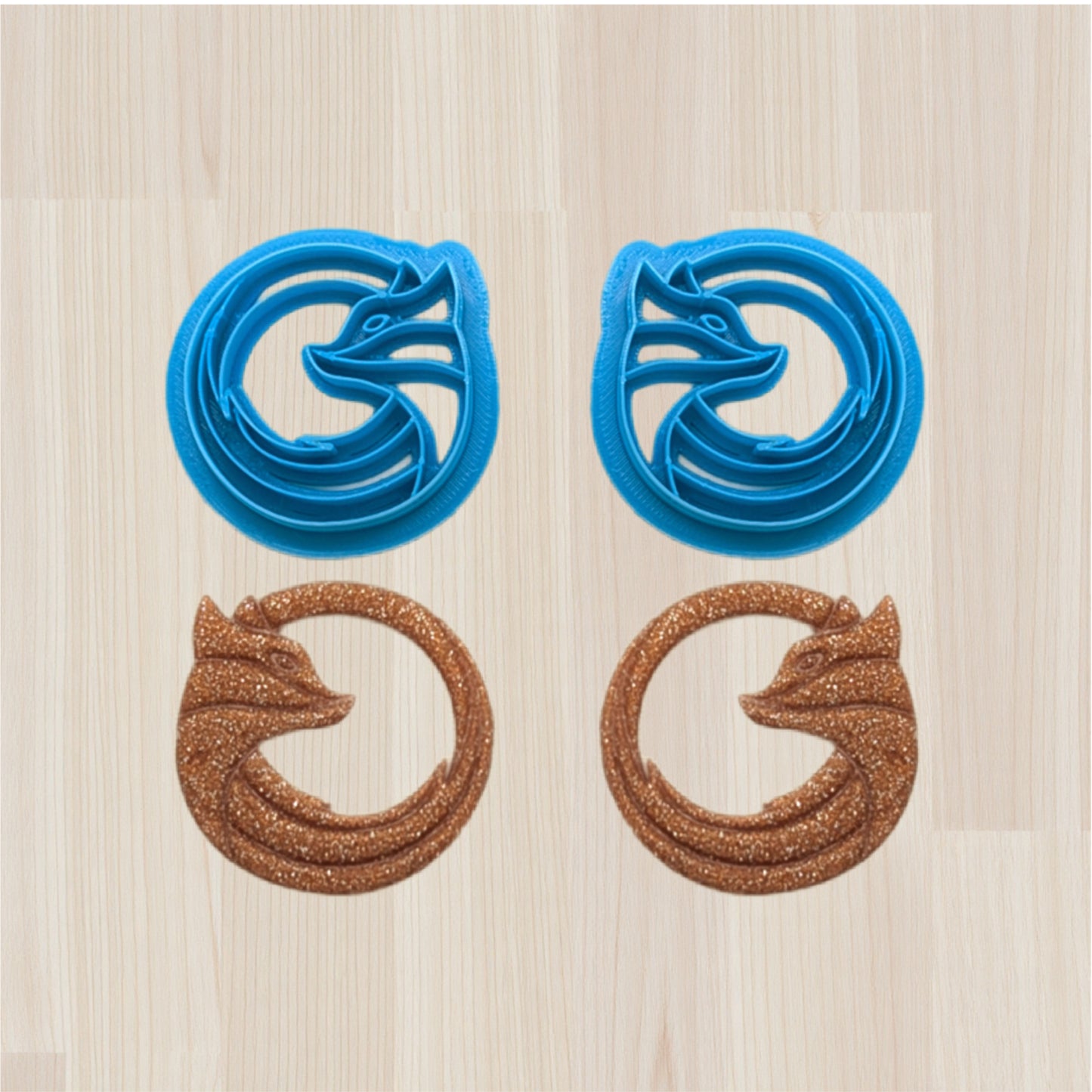Fox Hoop Cutter for Cookies, Ceramics, Pottery, Polymer Clay, Fondant - Multi-Medium Craft & Baking