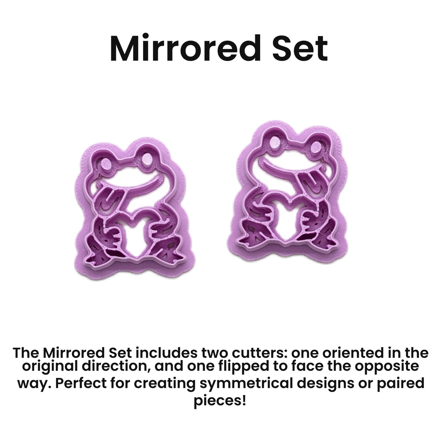 Frog with a Heart (Style B) Cookie Cutter: Ideal for Cookies, Ceramics, Pottery, Polymer Clay, and Fondant