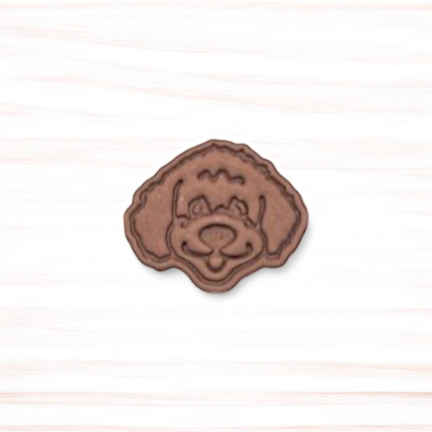 Golden Doodle Dog Head Cookie Cutter & Stamp Set: Versatile Tool for Cookies, Ceramics, Pottery, Fondant, and More