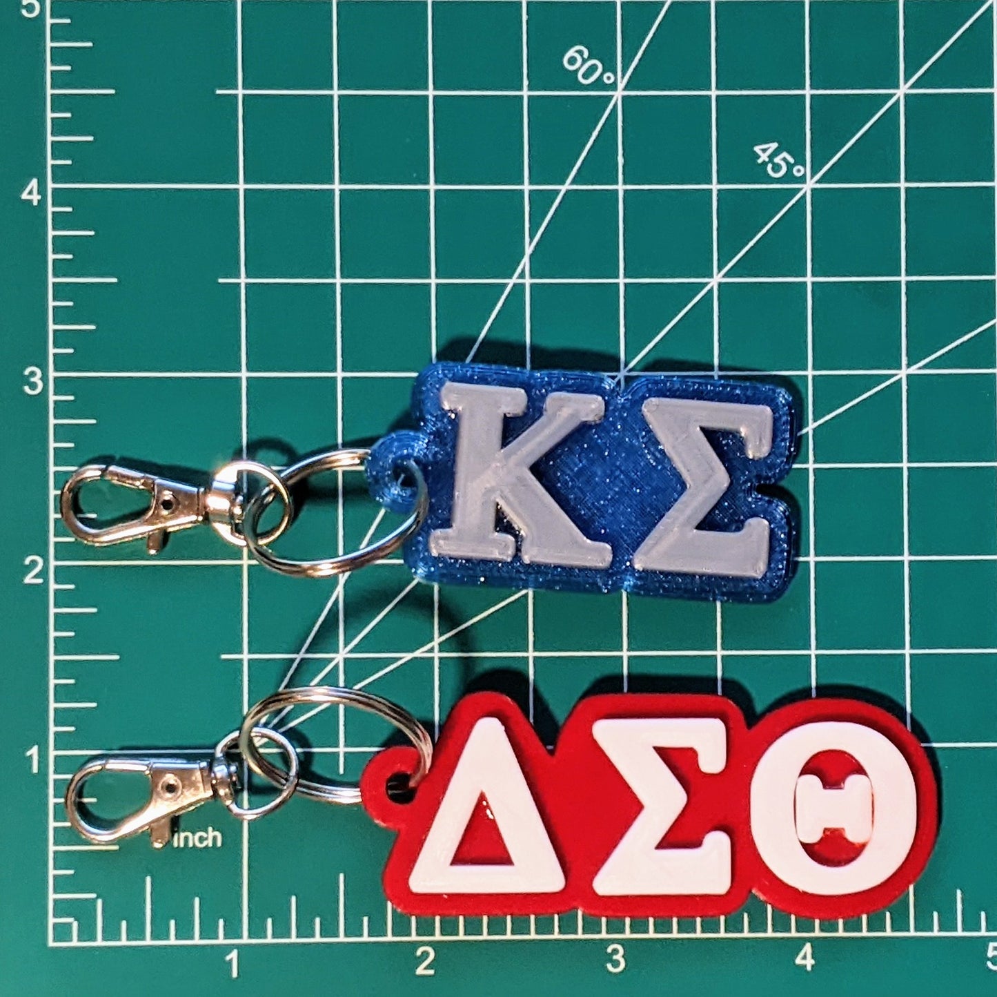 Greek Sorority Keychain/Zipper clip with Personalization Options