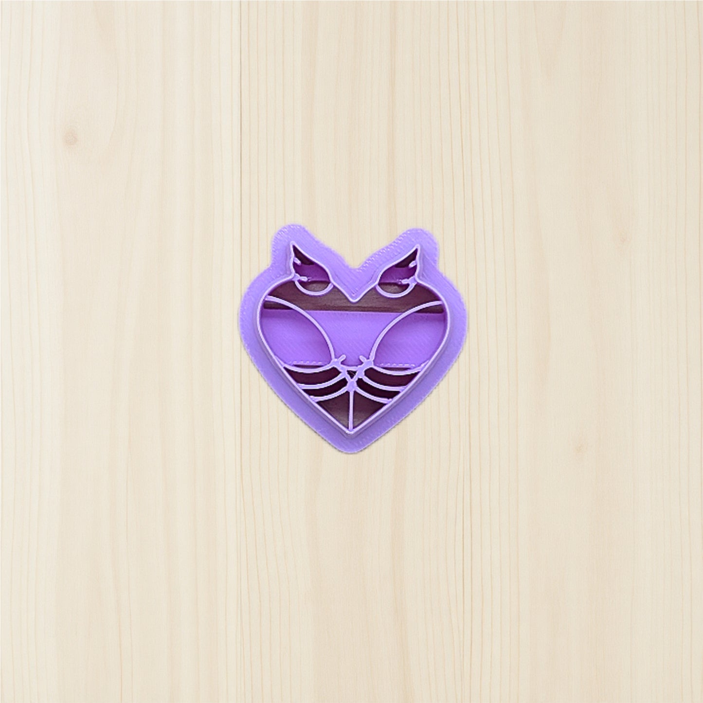 Angelic Heart Butt (Style D) Cookie Cutter: Ideal for Cookies, Ceramics, Pottery, Polymer Clay, and Fondant