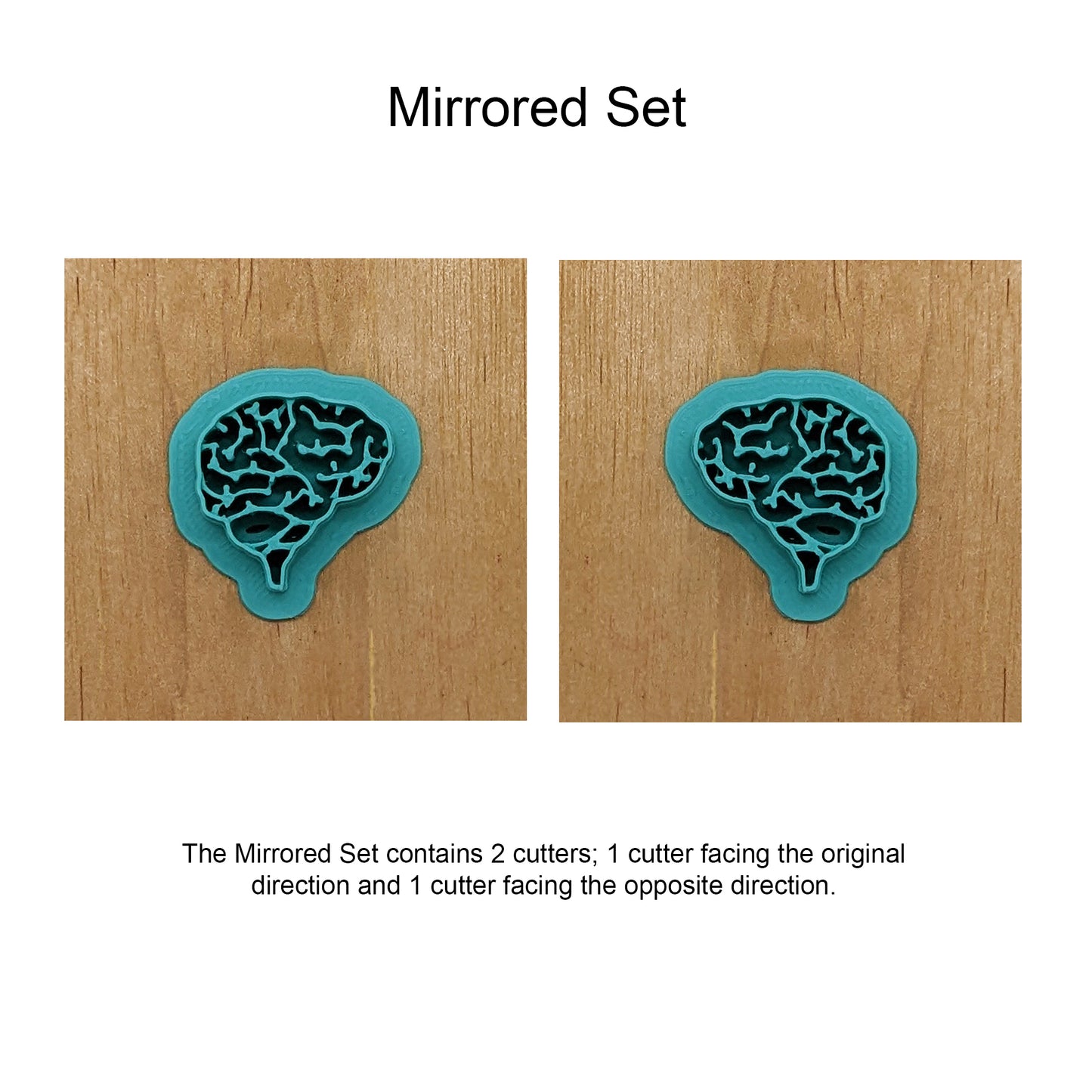 Human Brain Cookie Cutter: Perfect for Ceramics, Cookies, Polymer Clay & Fondant Creations
