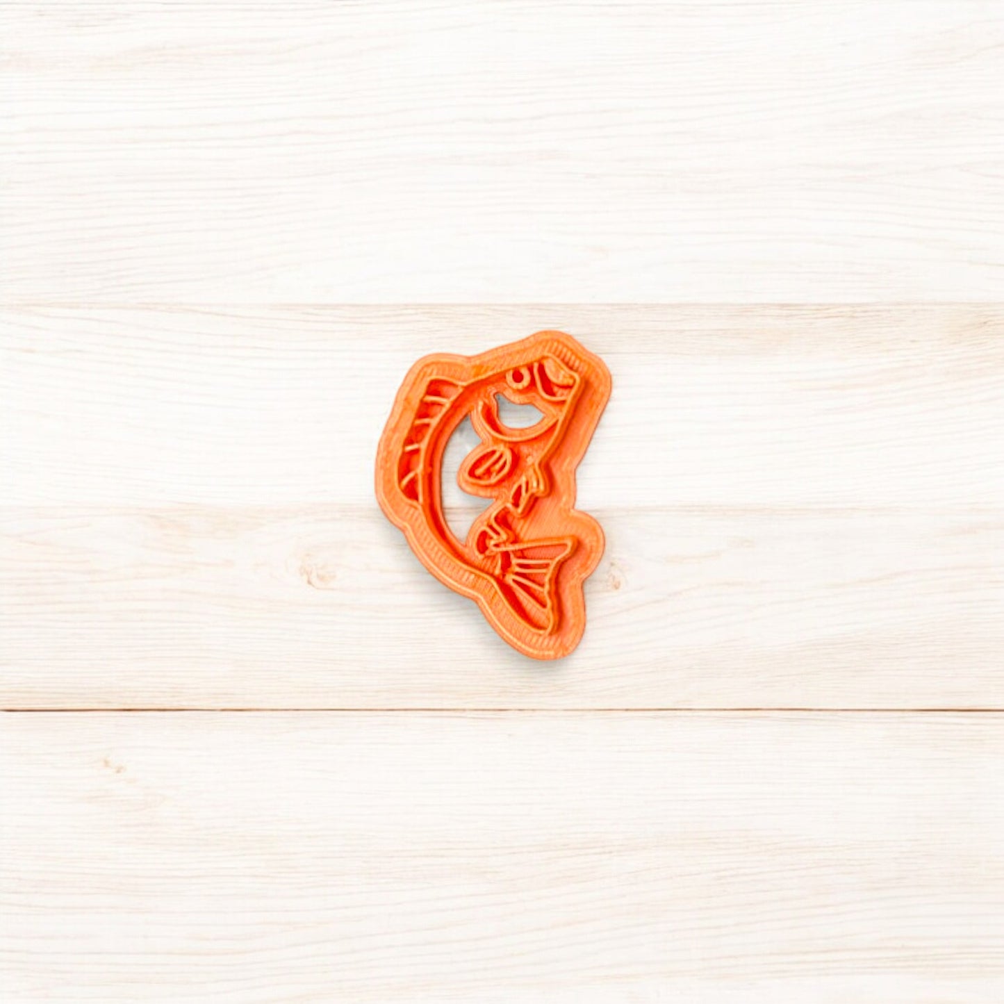 Bass Fish Cookie Cutter for Cookies, Ceramics, Pottery, Polymer Clay, Fondant - Multi-Medium Craft & Baking Tool