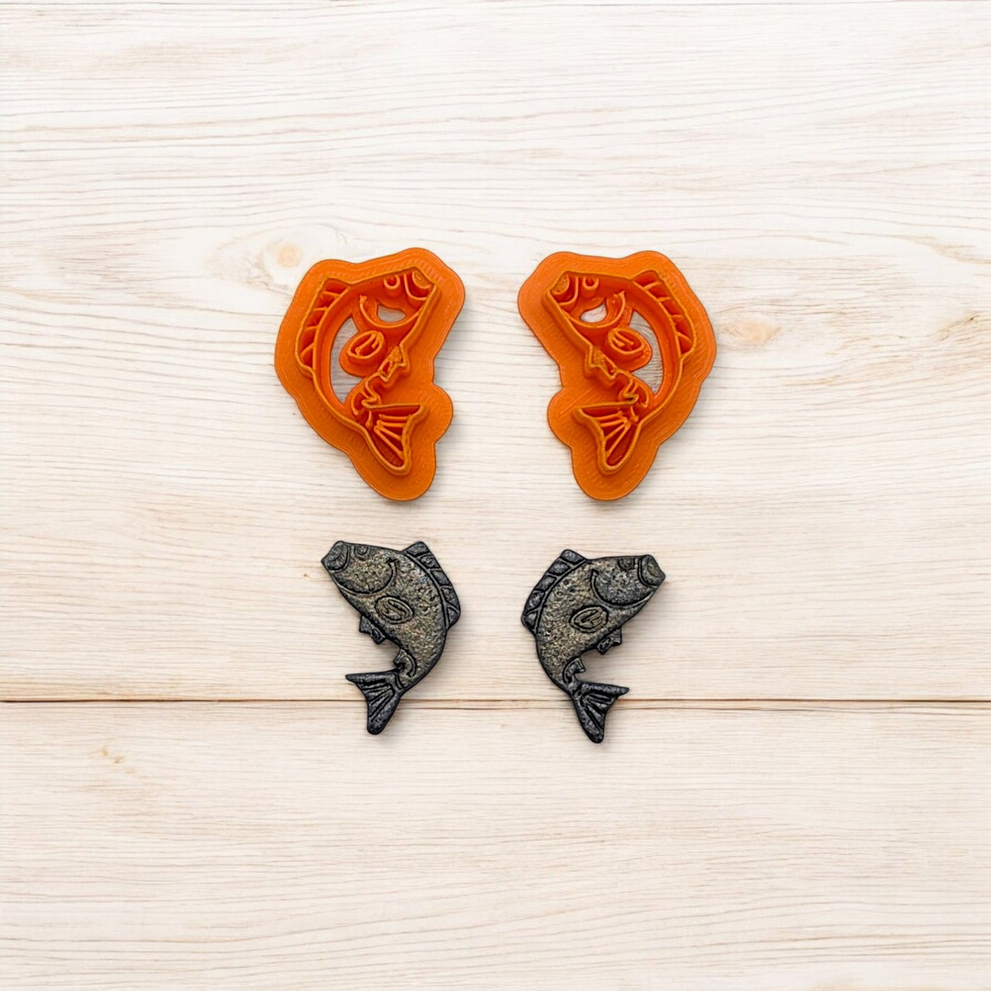Bass Fish Cookie Cutter for Cookies, Ceramics, Pottery, Polymer Clay, Fondant - Multi-Medium Craft & Baking Tool