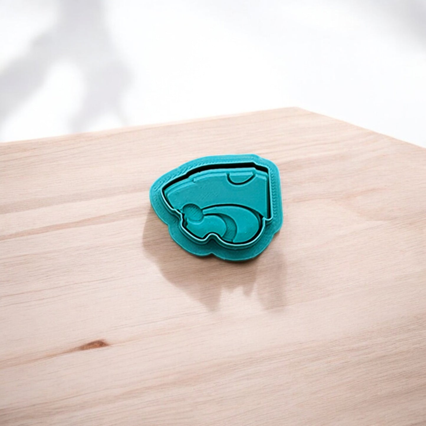 K-State Wildcat Cookie Cutter & Stamp Set: Ideal for Cookies, Ceramics, Pottery, Polymer Clay, and Fondant