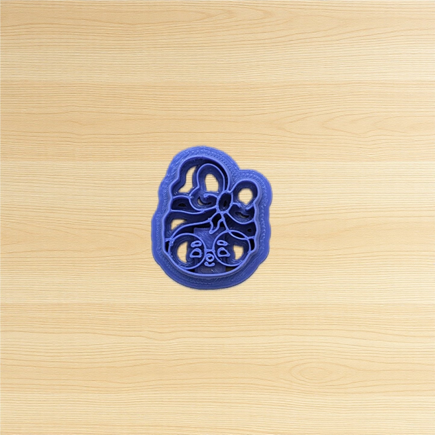 Kawaii Grandma with Hair Bow Cookie Cutter: for Cookies, Ceramics, Pottery, Polymer Clay, Fondant - Multi-Medium Craft & Baking Tool