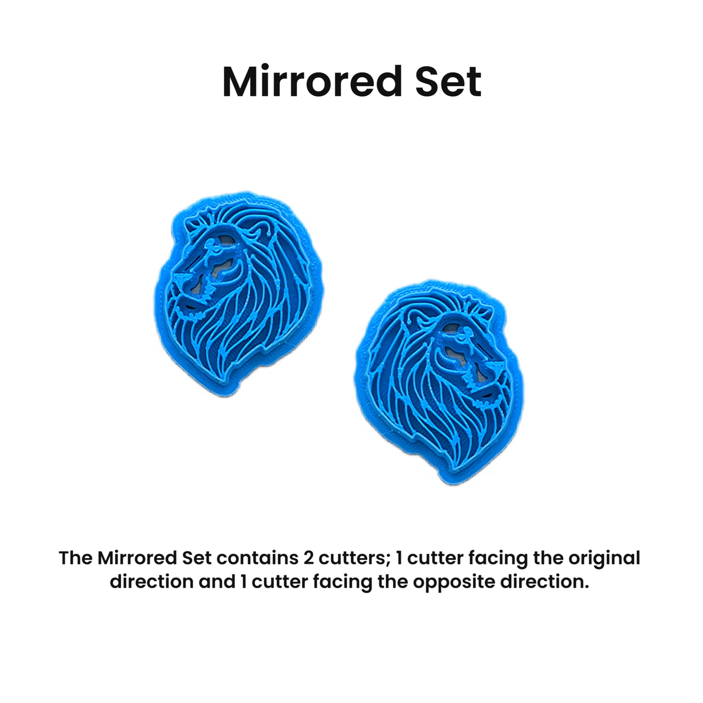 Lion Head Profile Cookie Cutter: Ideal for Cookies, Ceramics, Pottery, Polymer Clay, Fondant - Multi-Medium Craft & Baking Tool