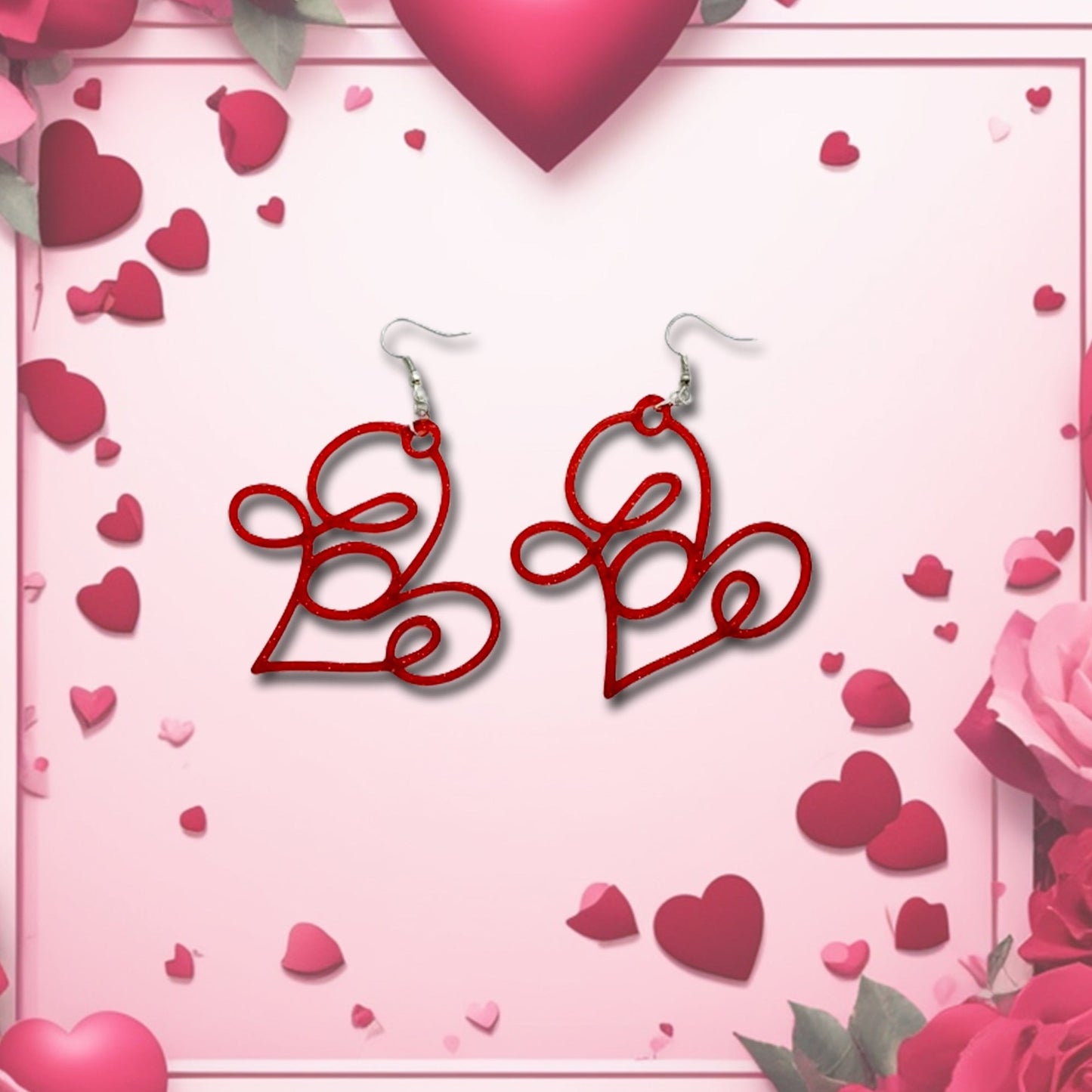 Love in Heart Earrings