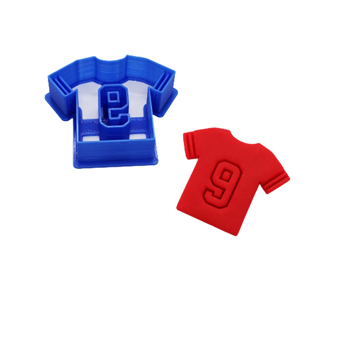 Football Jersey Cookie Cutter/Clay Cutter with Customizable Player Number Option | Style A
