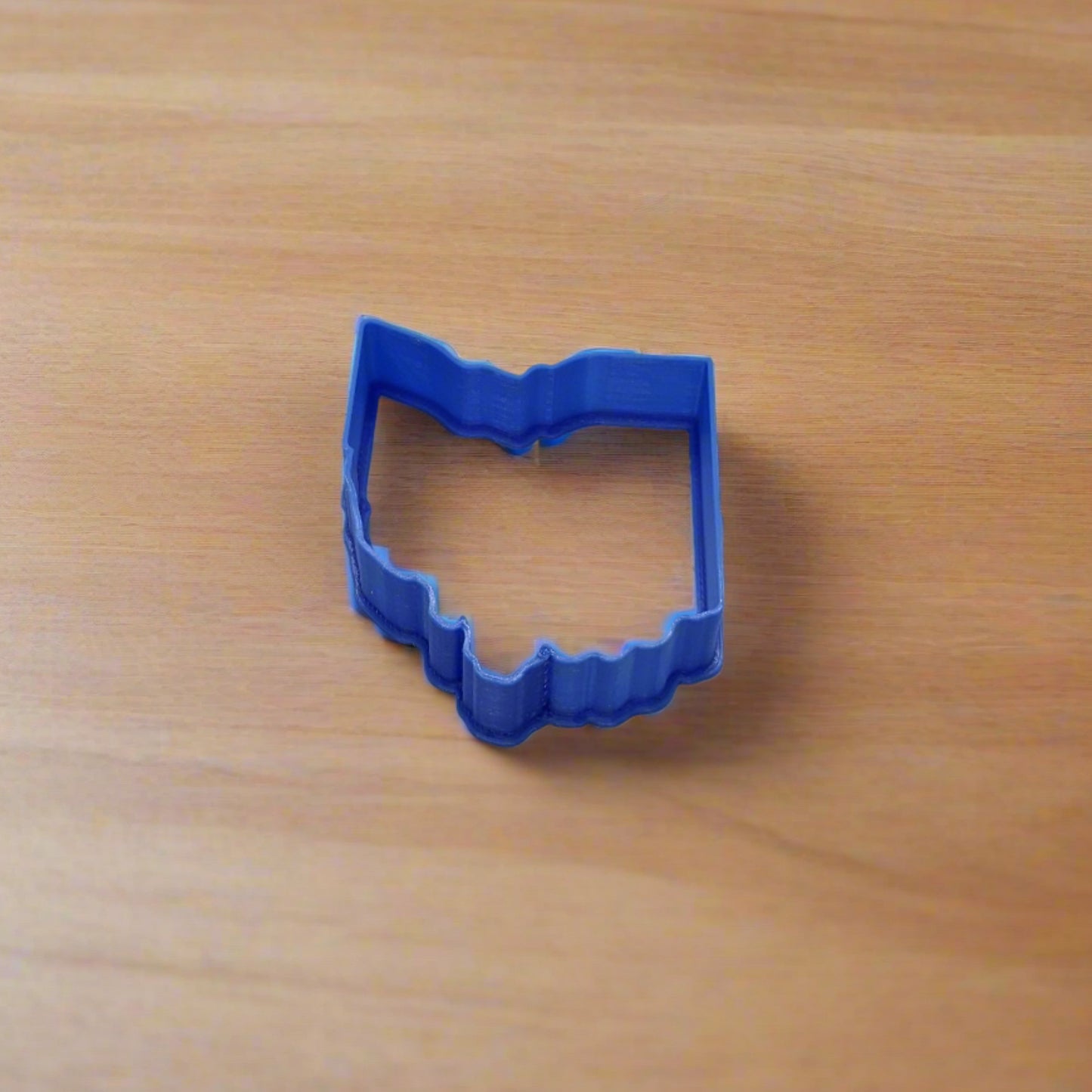Ohio Map Shape Cookie Cutter - Ideal for Ceramics, Pottery, Cookies, Polymer Clay, Fondant, and More