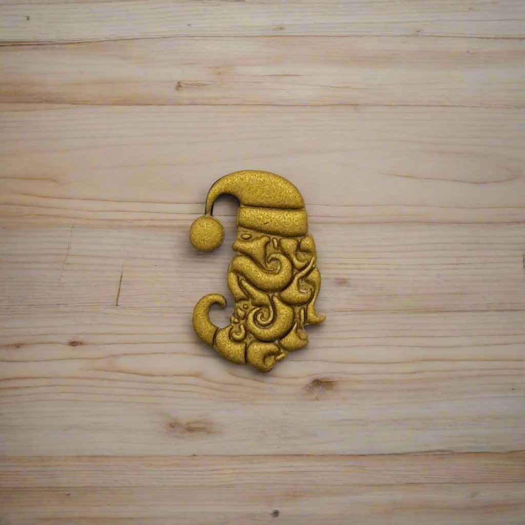 Celestial Santa Crescent Moon Cookie Cutter - Ideal for Cookies, Ceramics, Pottery, Polymer Clay, Fondant & More