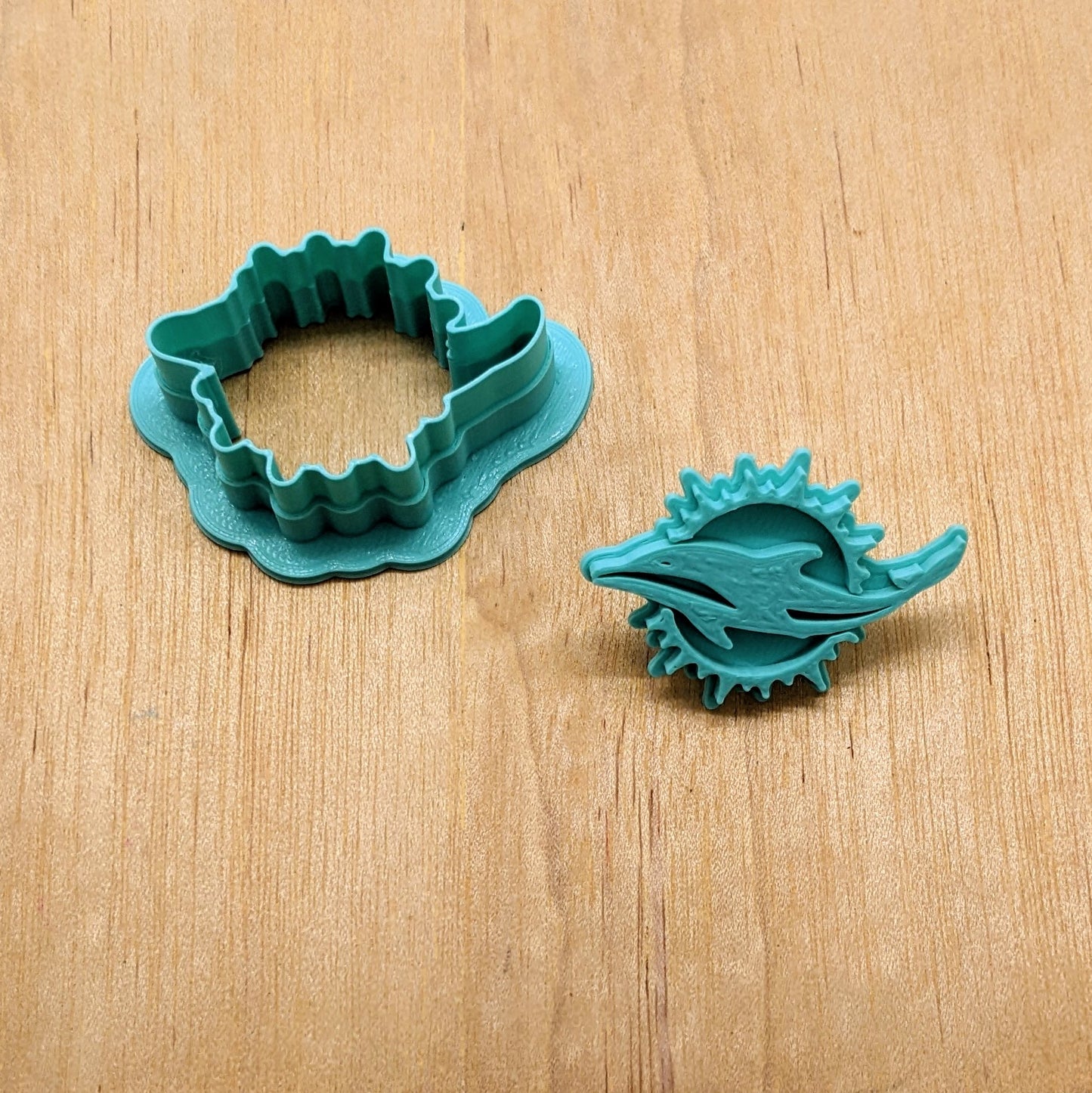 Miami Dolphins Cookie Cutter & Stamp Set