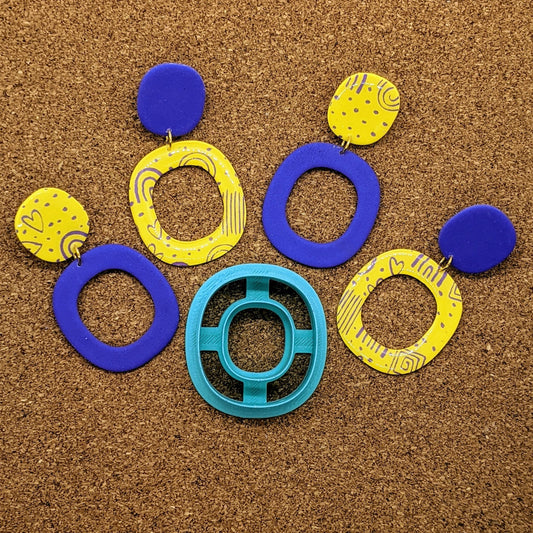 Rounded Square Donut Cutter for Ceramics, Pottery, Polymer Clay, Fondant - Multi-Medium Craft Tool