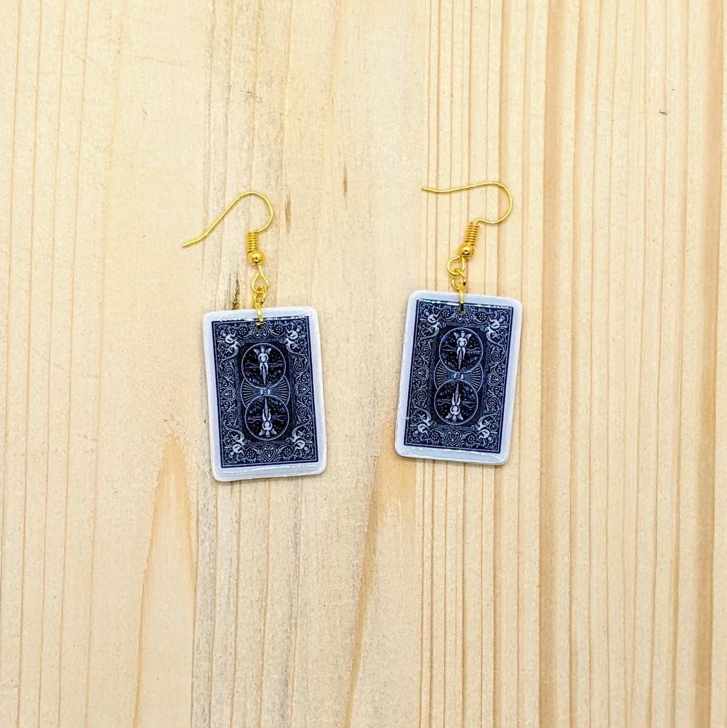 Queen of Hearts Playing Card Earrings