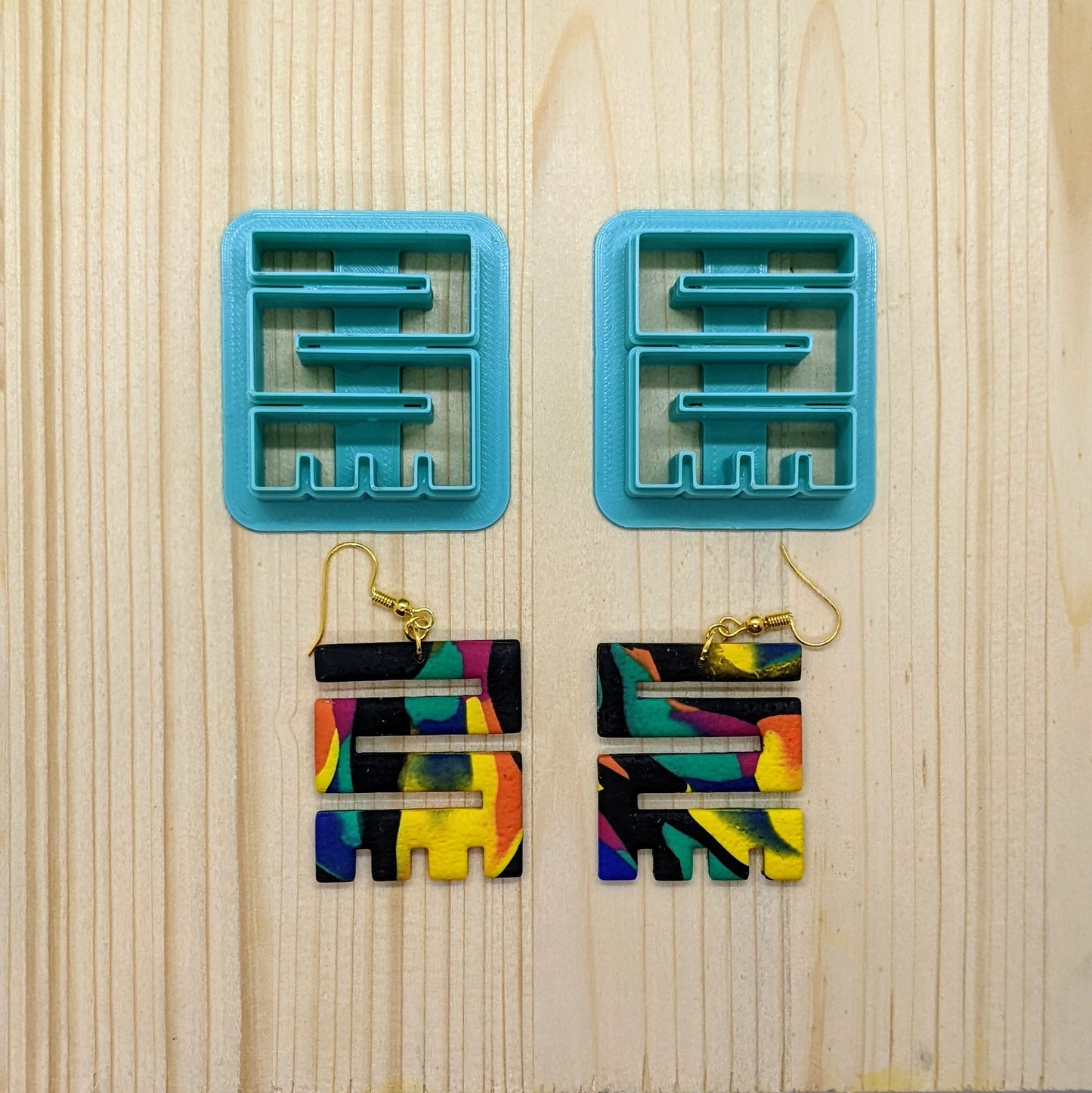 Ethnic Geometric Symbol Cookie Cutter: Idea for Cookies, Ceramics, Pottery, Polymer Clay, Fondant