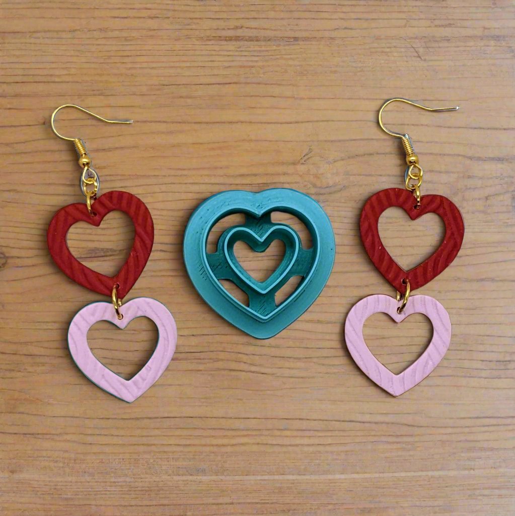 Heart Hoop Cookie Cutter: Ideal for Cookies, Ceramics, Pottery, Polymer Clay, and Fondant