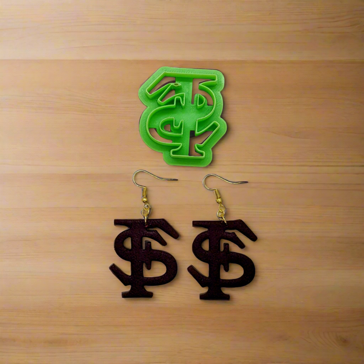 Florida State University FS Logo Cookie Cutter Idea for Fondant, Polymer Clay, Ceramics & More