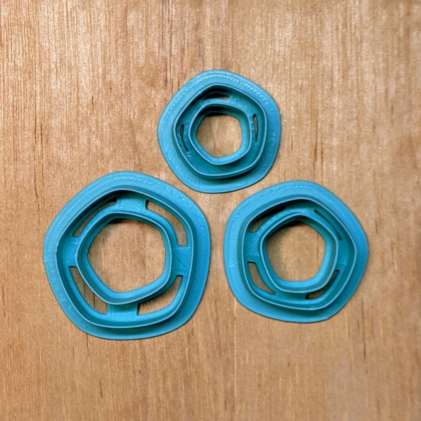 Organic Circle Hoop, Donut Cookie Cutter for Ceramics, Pottery, Polymer Clay, & Fondant | Style B